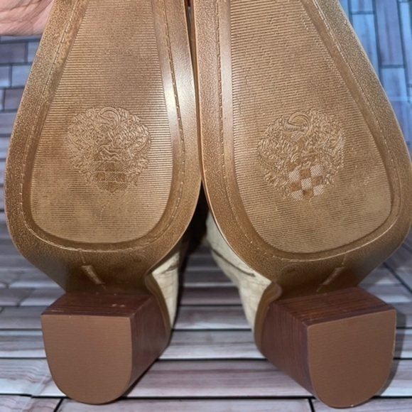 Vince Camuto Women's Alimber Slouch Leather Riding Boots Beige Size 8.5 - Picture 5 of 8